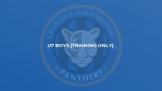 U7 Boys (Training Only)