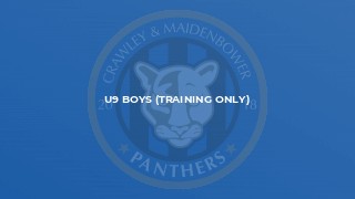 U9 Boys (Training Only)