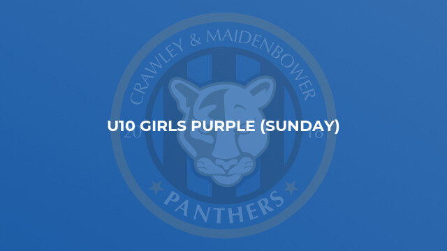 U10 Girls Purple (Sunday)