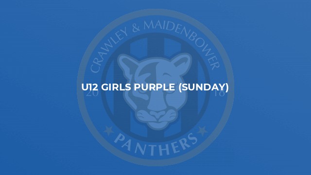 U12 Girls Purple (Sunday)