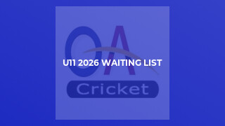 U11 2026 Waiting List