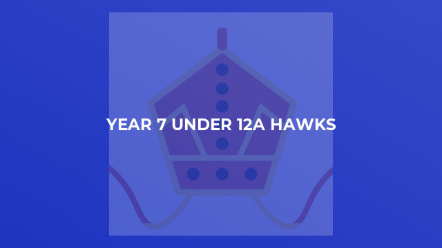 Year 7 Under 12A Hawks