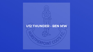 U12 Thunder - Ben MW