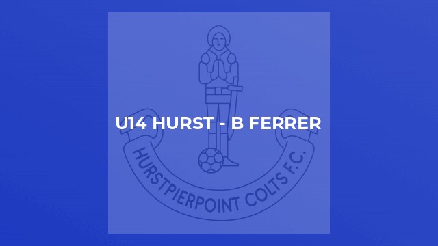 U14 Hurst - B Ferrer