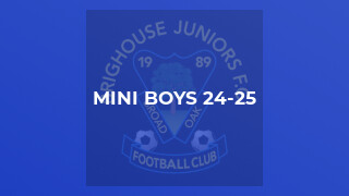Mini Boys 24-25