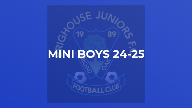 Mini Boys 24-25