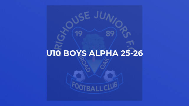 U10 Boys Alpha 25-26