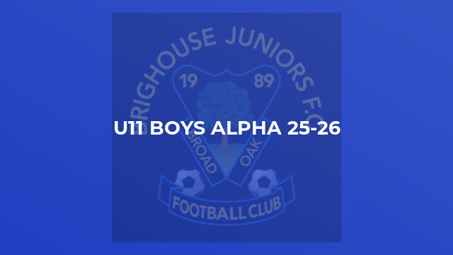 U11 Boys Alpha 25-26