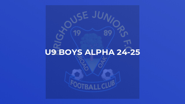 U9 Boys Alpha 24-25