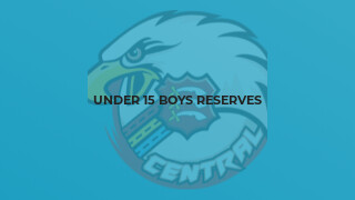 Under 15 Boys Reserves