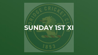 Sunday 1st XI