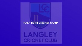 Half Term Cricket Camp