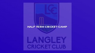 Half Term Cricket Camp