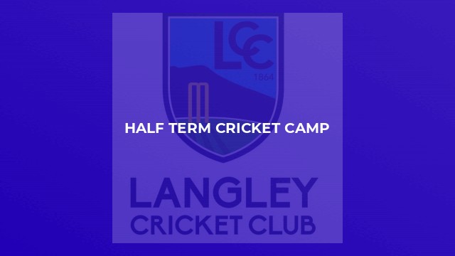 Half Term Cricket Camp