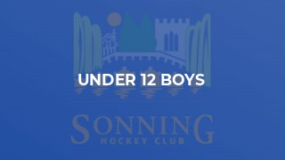 Under 12 Boys