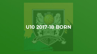 U10 2017-18 Born