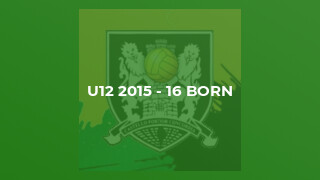 U12 2015 - 16 Born