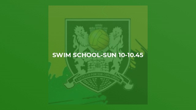 Swim School-Sun 10-10.45