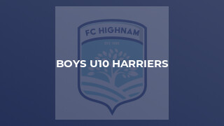 Boys U10 Harriers