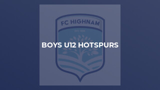 Boys U12 Hotspurs
