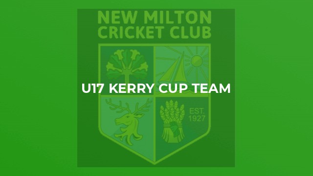 U17 Kerry Cup Team