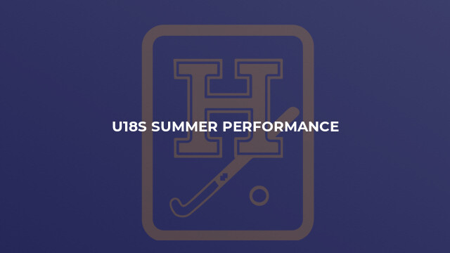 U18s Summer Performance