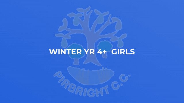 Winter Yr 4+  girls