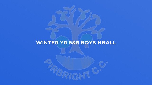 Winter Yr 5&6 Boys Hball