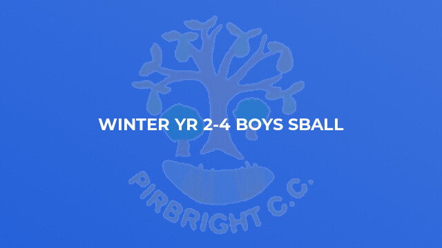 Winter yr 2-4 boys sball