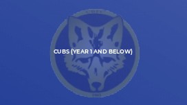 Cubs (Year 1 and below)