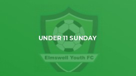 Under 11 Sunday