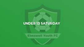 Under 13 Saturday