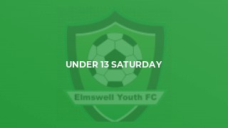 Under 13 Saturday