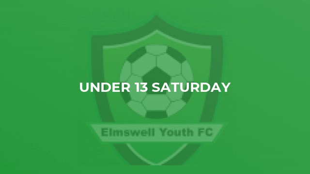 Under 13 Saturday