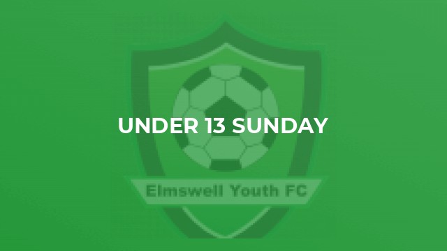 Under 13 Sunday