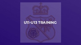 U11-U13 training