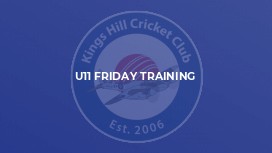 U11 Friday Training