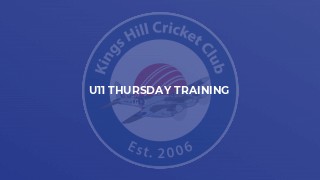 U11 Thursday Training
