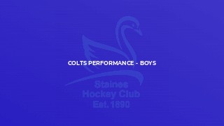 Colts Performance - Boys