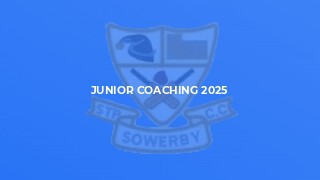 Junior Coaching 2025