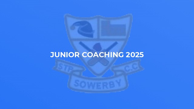 Junior Coaching 2025