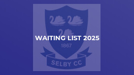 Waiting List 2025