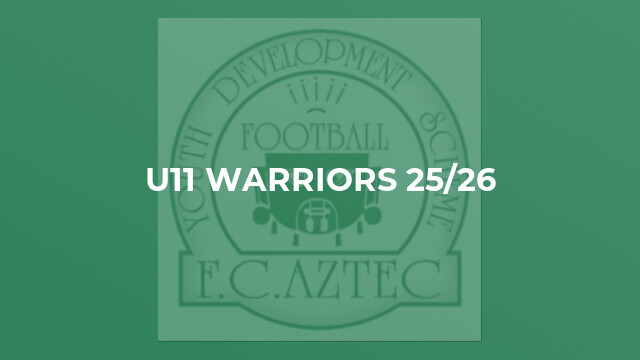 U11 Warriors 25/26