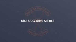 U16s & U14 boys & girls