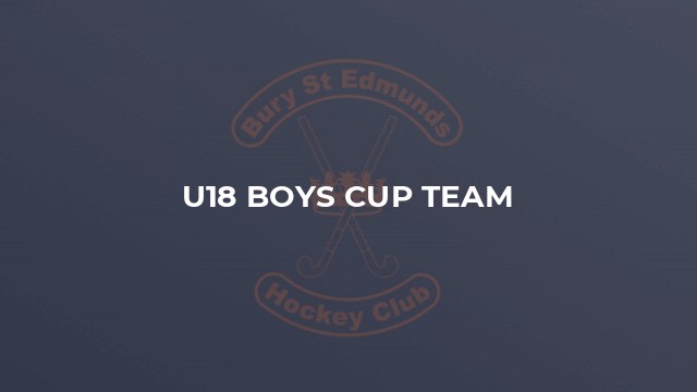U18 boys cup team
