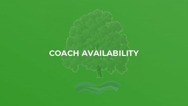 Coach availability