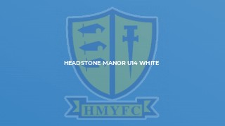 Headstone Manor U14 White
