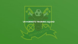 U9 Hornets Training Squad