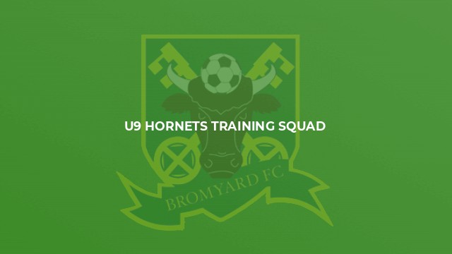 U9 Hornets Training Squad