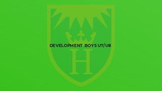 Development  Boys U7/U8